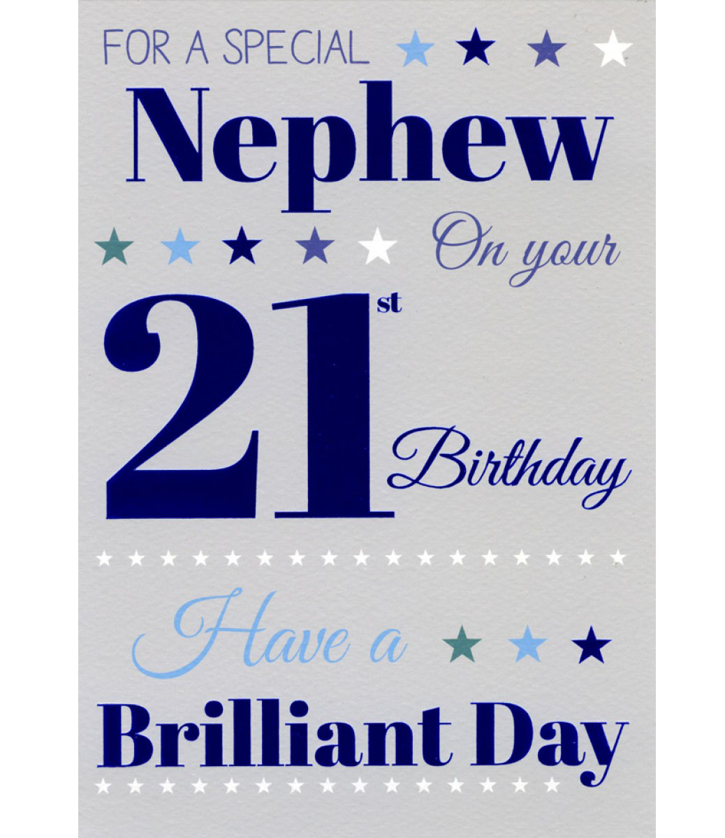 Happy 21st Birthday Nephew Images - Printable Template Calendar