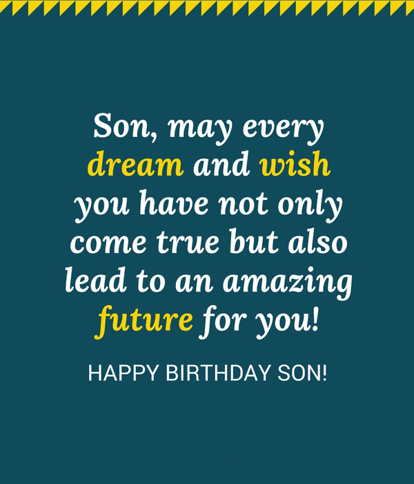 58 Unique Birthday Wishes for Son with Images - 9 Happy Birthday